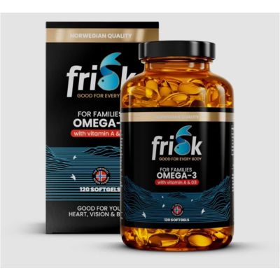 Frisk Omega-3 For Family, 60 Caps