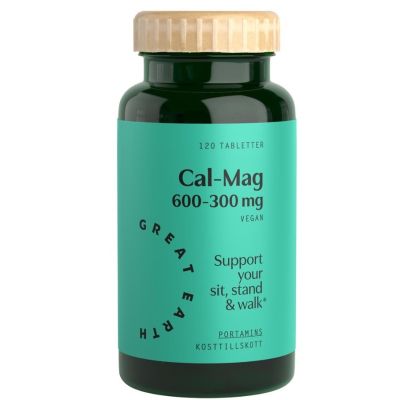 Great Earth Calcium Magnesium 600/300mg x 120 Tablets
