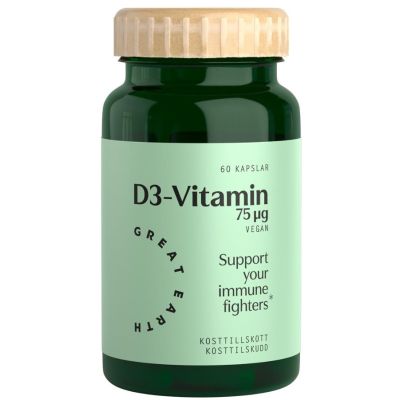 Great Earth Vitamin D3 75μg x 60 Capsules