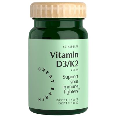 Great Earth Vitamin D3/K2 x 60 Capsules