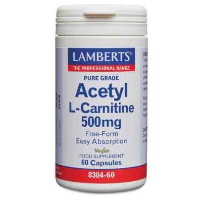 Lamberts Acetyl L-Carnitine 500mg x 60 Capsules