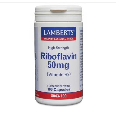 Lamberts Riboflavin (Vitamin B2) 50mg x 100 Capsules 
