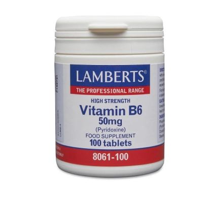 Lamberts Vitamin B6 (Pyridoxine) 50mg x 100 Tablets