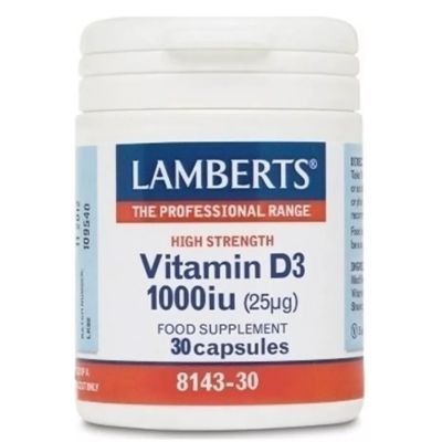 Lamberts Vitamin D3 1000 IU X 30 Capsules