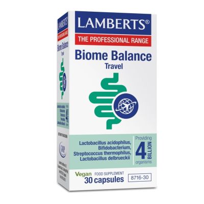 Lamberts Biome Balance Travel 4 Billion x 30 Capsules