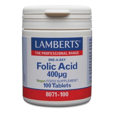 Lamberts Folic Acid 400µg x 100 Tablets