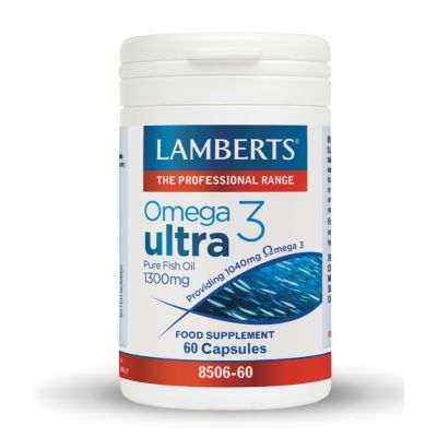 Lamberts Omega 3 Ultra Pure Fish Oil 1300mg x 60 Capsules