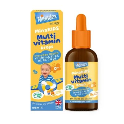 Minadex MinaKids Multivitamin Drops, 60ml