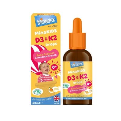 Minadex MinaKids D3 & K2 Drops, 60ml