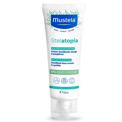 Mustela Stelatopia Emollient Face Cream & Eyelids, 40ml
