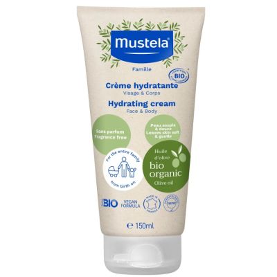 Mustela Organic Hydrating Cream Face & Body, 150ml