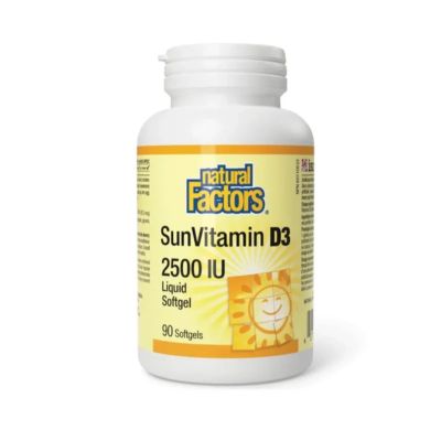 Natural Factors SunVitamin-D3 2500 IU x 90 Caps