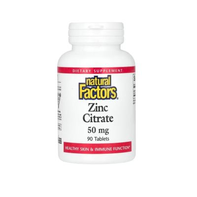 Natural Factors Zinc Citrate 50mg x 90 Tablets