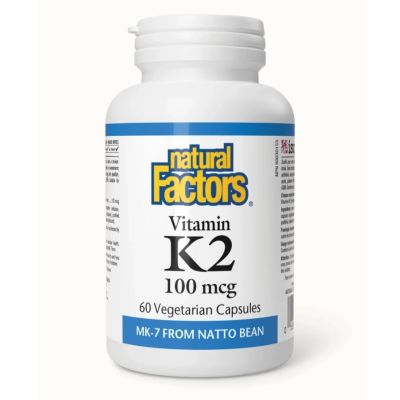 Natural Factors Vitamin K2 100mcg x 60 Caps