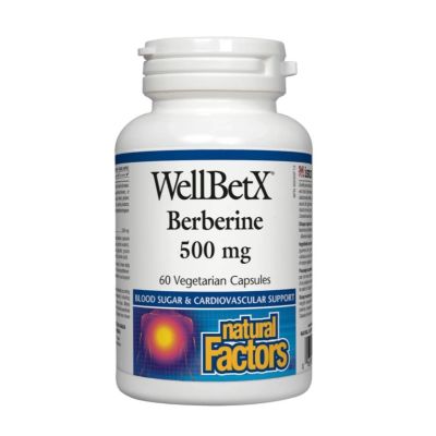 Natural Factors WellBetX Berberine 500mg x 60 Caps