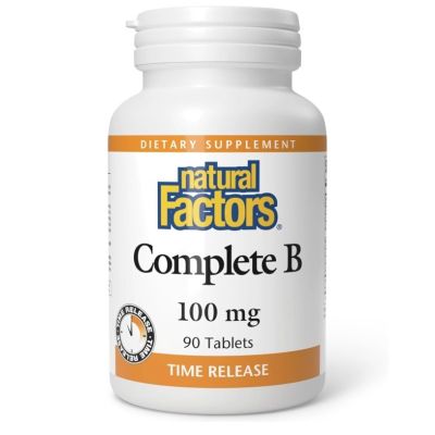Natural Factors Complete B 100mg Time Released x 60 Tablets