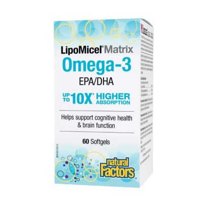 Natural Factors LipoMicel Fish Oil 500mg x 60 Softgels
