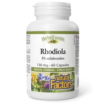 Natural Factors Rhodiola 150mg x 60 Capsules