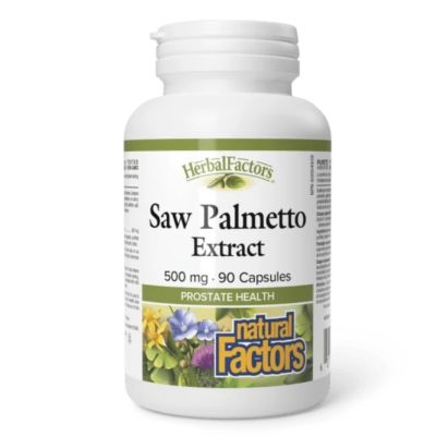Natural Factors Saw Palmetto Extract 500mg x 90 Capsules