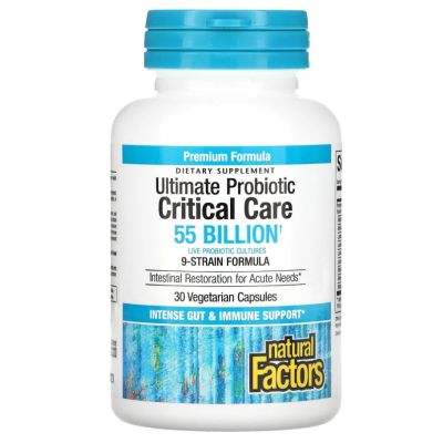 Natural Factors Ultimate Probiotic 55 Billion Live Probiotic Cultures x 30 Caps