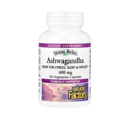 Natural Factors Ashwagandha 600mg x 30 Caps