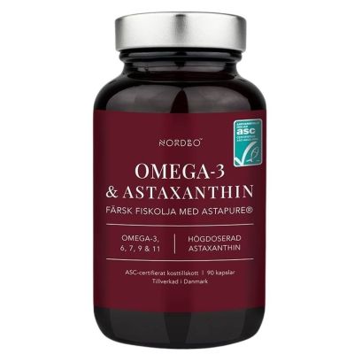 NORDBO Omega-3 & Astaxanthin x 90 Capsules