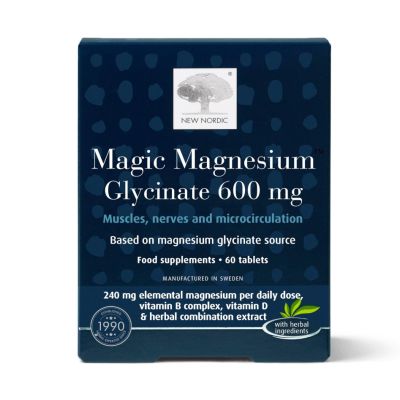 New Nordic Magic Magnesium Glycinate 600mg x 60 Tablets