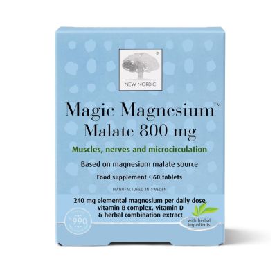 New Nordic Magic Magnesium Malate 800mg x 60 Tablets