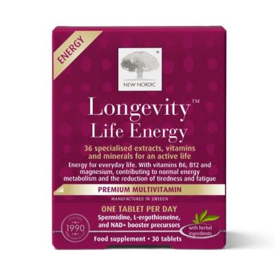New Nordic Longevity Life Energy x 30 Tablets