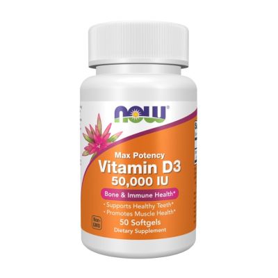Now Vitamin D3 50,000 IU x 50 Softgels