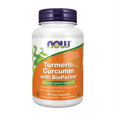 Now Turmeric Curcumin with BioPerine x 90 VCapsules