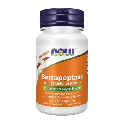 Now Serrapeptase 60,000 IU x 60 VCapsules