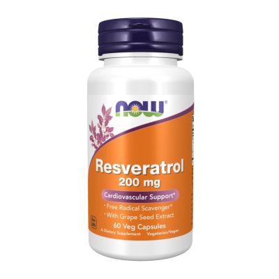 Now Resveratrol 200mg x 60 VCapsules
