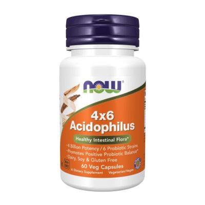 Now 4x6 Acidophilus, 60 Caps 