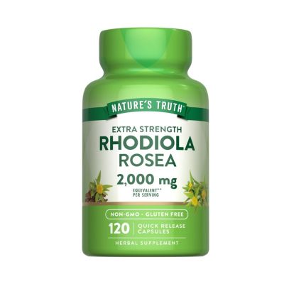 Nature’s Truth Extra Strength Rhodiola Rosea 2000mg x 120 Quick Release Capsules 