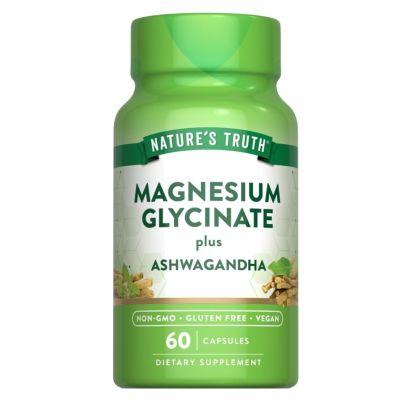 Nature’s Truth Magnesium Glycinate with Ashwagandha x 60 Capsules