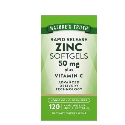 Nature’s Truth Zinc 50mg with Vitamin C x 120 Softgels