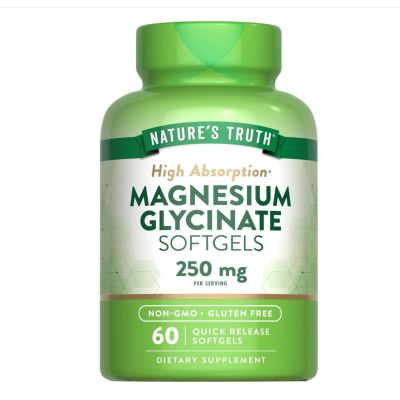 Nature’s Truth Magnesium Glycinate 250mg x 60 Quick Release Softgels