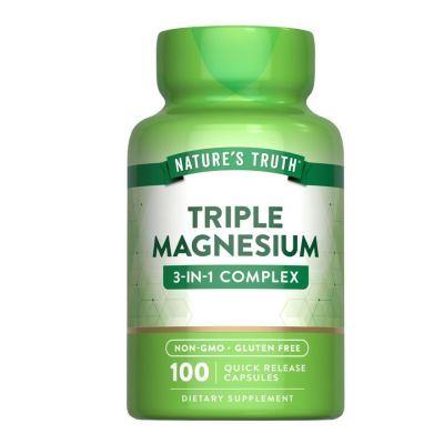 Nature’s Truth Triple Magnesium 3-IN-1 Complex x 100 Quick Release Capsules