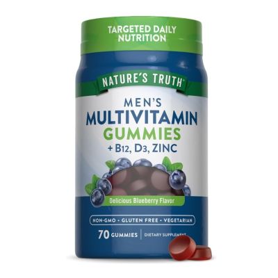 Nature’s Truth Men’s Multivitamin with B-12, D3 and Zinc x 70 Gummies