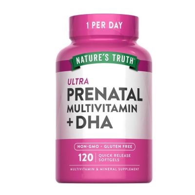 Nature’s Truth Ultra Prenatal Multivitamin with DHA x 120 Quick Release Softgels