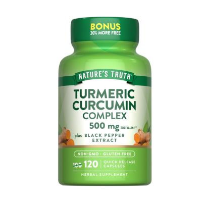 Nature’s Truth Turmeric Curcumin 500mg Complex with Black Pepper x 120 Capsules