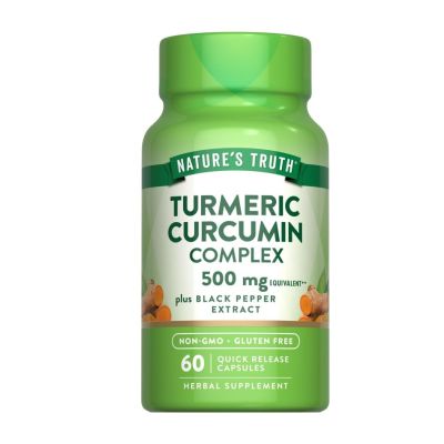 Nature’s Truth Turmeric Curcumin 500mg Complex with Black Pepper x 60 Capsules