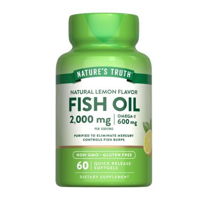 Nature’s Truth Omega-3 Fish Oil 2000mg x 60 Quick Release Softgels