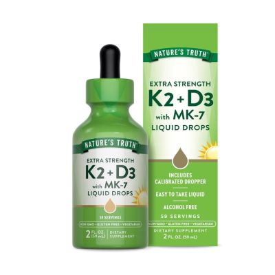 Nature’s Truth Vitamin D3 + K2 Liquid Drops, 59ml