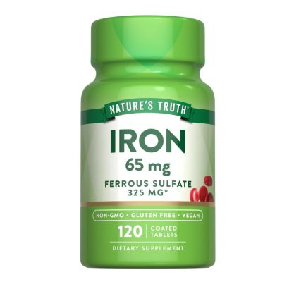 Nature's Truth Ferrous Sulfate Iron 65mg x 120 Tablets