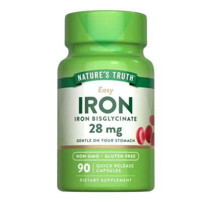 Nature's Truth Easy Iron 28mg x 90 Quick Release Capsules