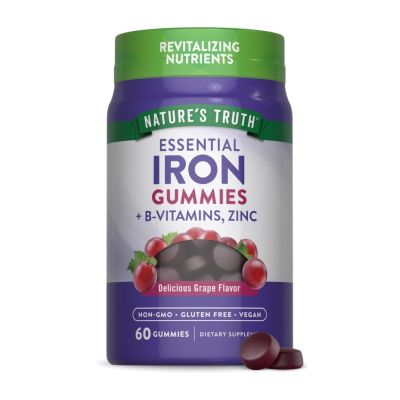 Nature's Truth Iron with B-Vitamins and Zinc x 60 Gummies