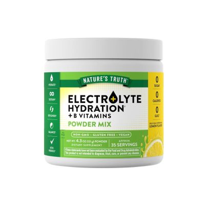 Nature’s Truth Electrolyte Hydration with B Vitamins Powder Mix, 121g