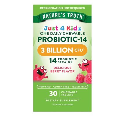 Nature’s Truth Kids Probiotic-14 3 Billion CFU x 30 Chewable Tablets